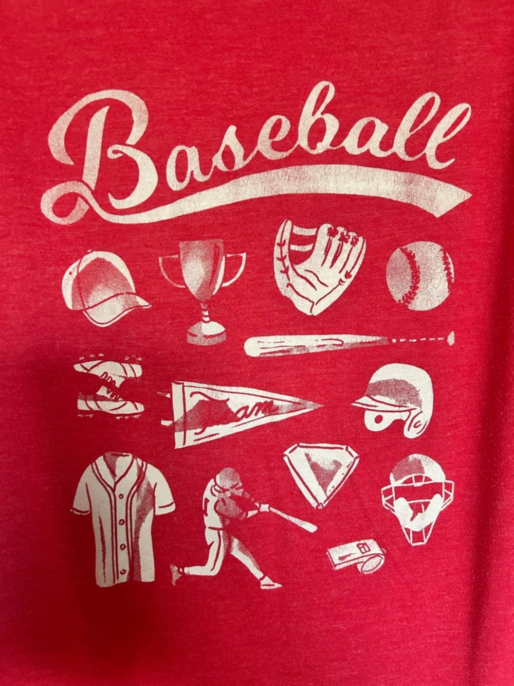 Cat & Jack Red Tee with White Logo